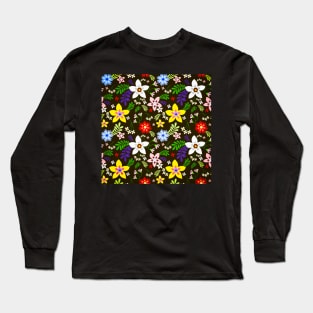 Autumn floral pattern Long Sleeve T-Shirt